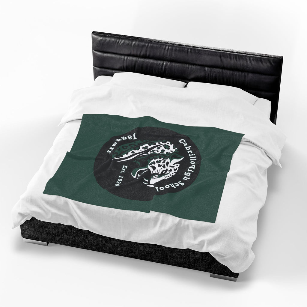 Long Beach Cabrillo Badge Velveteen Plush Blanket