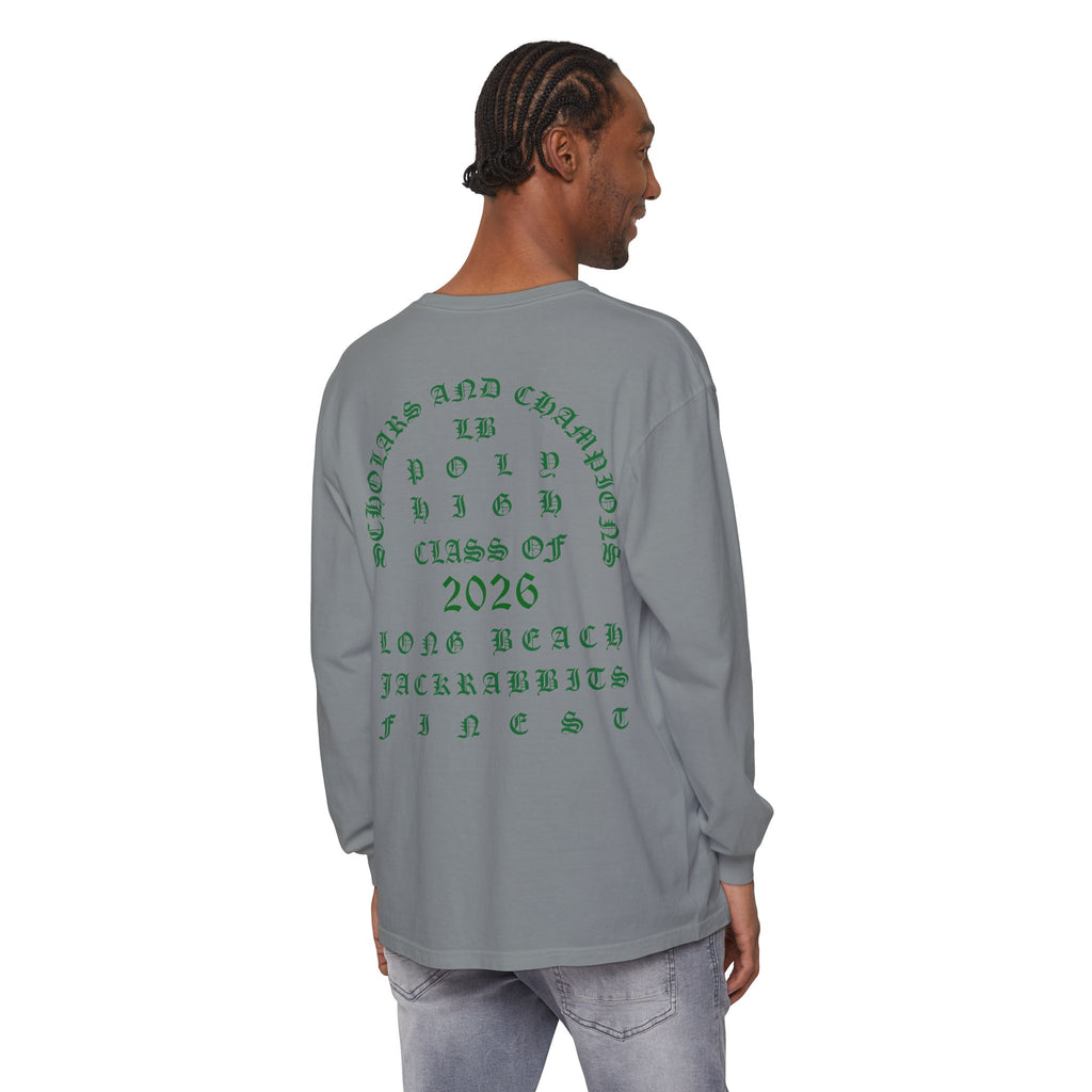 LB Poly Premium Personalizable "Graduation Year" OG Garment-Dyed Long Sleeve T-Shirt