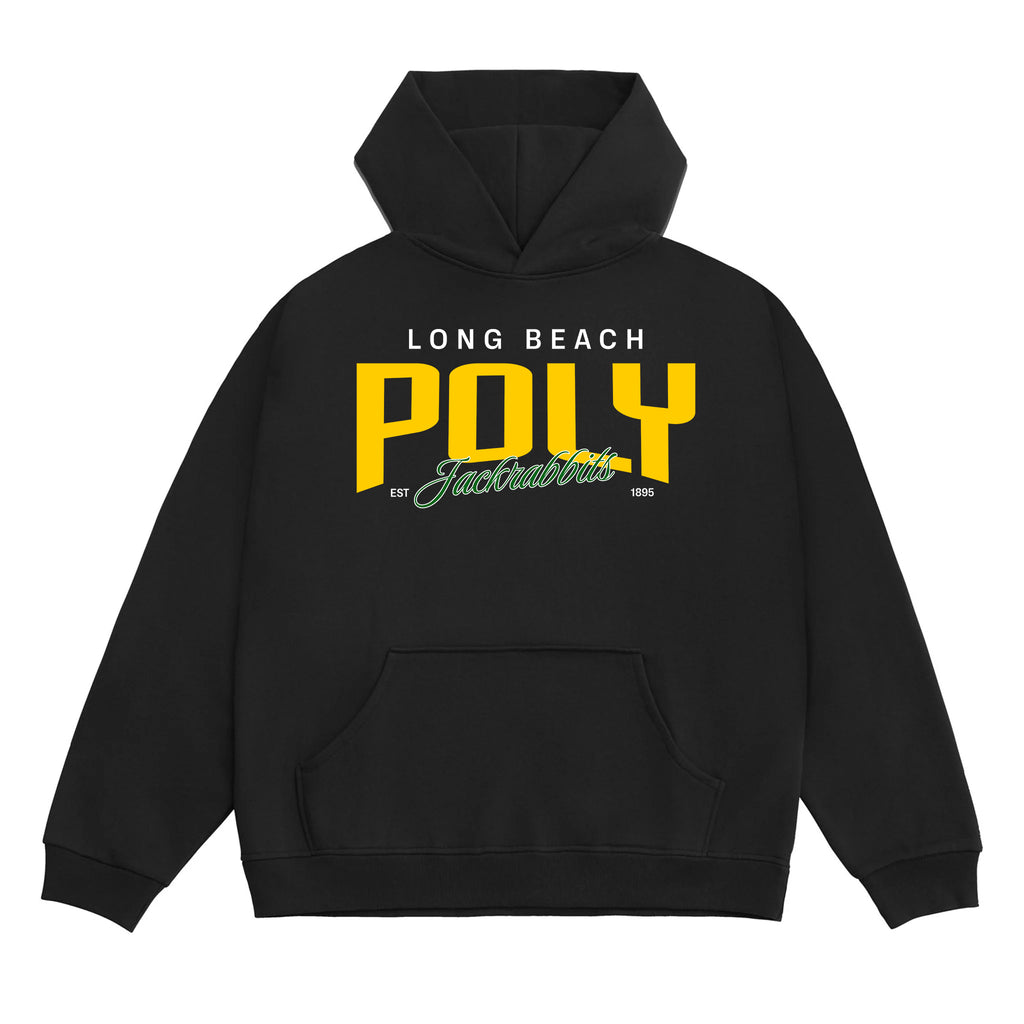 Poly Premium Statement Boxy Fit Pullover Hoodie