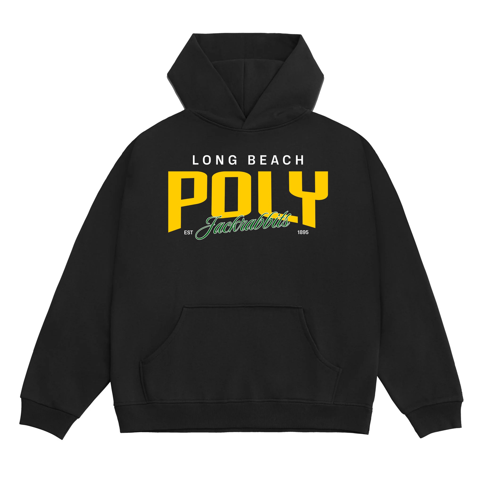 Poly Premium Statement Boxy Fit Pullover Hoodie