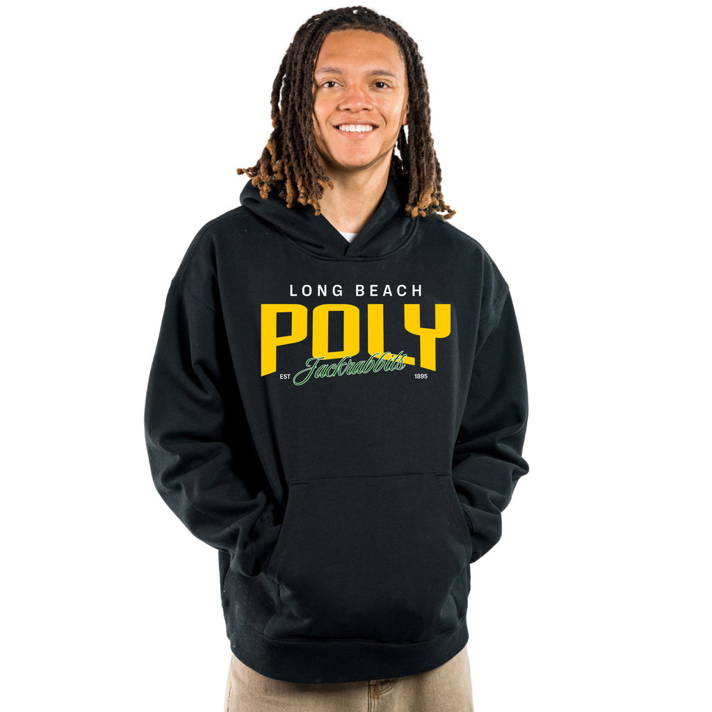 Poly Premium Statement Boxy Fit Pullover Hoodie