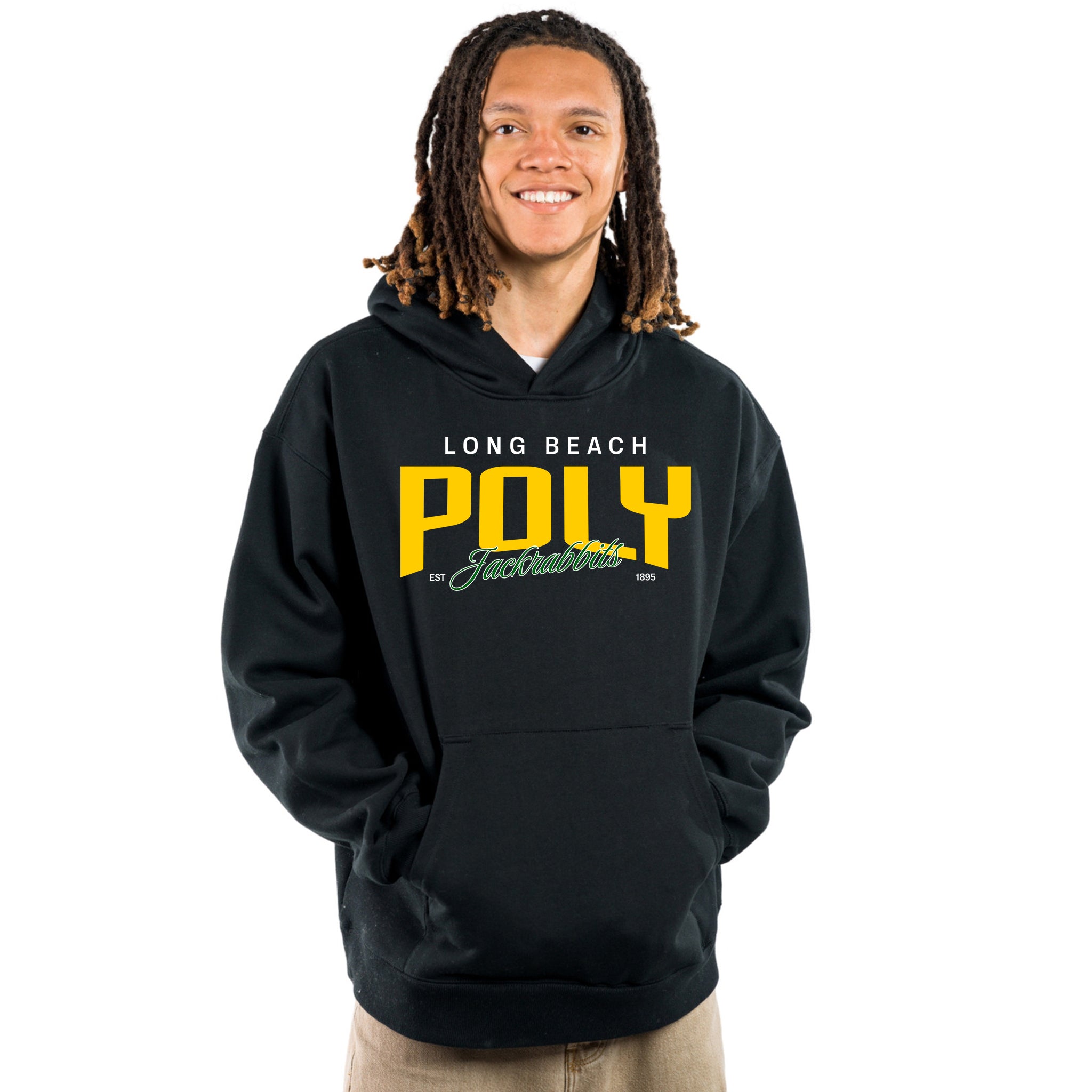 Poly Premium Statement Boxy Fit Pullover Hoodie